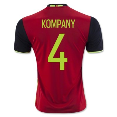 2016 Belgium KOMPANY #4 Home Soccer Jersey