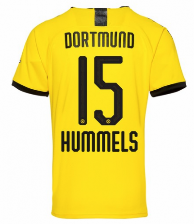 2019-20 Borussia Dortmund Home Soccer Jersey Shirt Hummels 15
