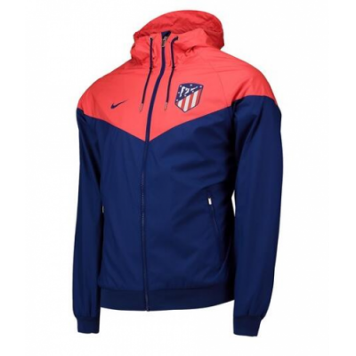 18-19 Atletico Madrid Red Navy Windbreaker Jacket