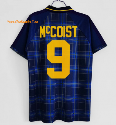 1994 Scotland Retro Home Soccer Jersey Shirt McCoist #9