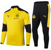 2020-21 Dortmund Yellow Black Training Kits Sweatshirt with Pants
