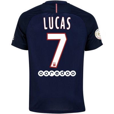 2016-17 PSG 7 LUCAS Home Soccer Jersey