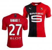 2019-20 Stade Rennais Home Soccer Jersey Shirt Hamari Traoré #27
