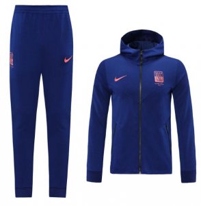 2020-21 Chelsea Dark Blue Training Kits Hoodie Jacket with Pants