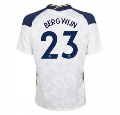 2020-21 Tottenham Hotspur Home Soccer Jersey Shirt BERGWIJN 23