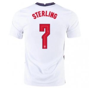 2020 EURO England Home White Soccer Jersey Shirt RAHEEM STERLING #7