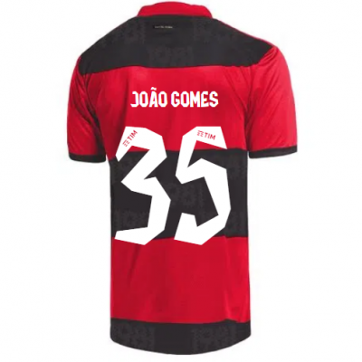 2021-22 Flamengo Home Soccer Jersey Shirt JOÃO GOMES #35