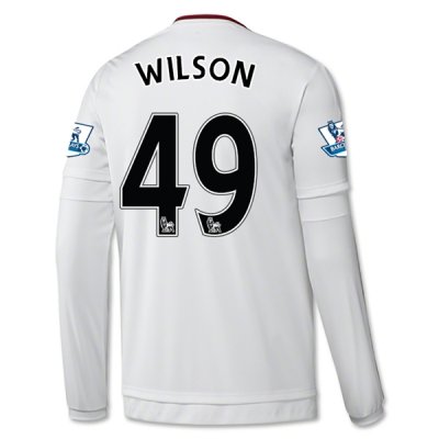 2015-16 Manchester United WILSON 49 LS Away Soccer Jersey