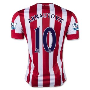 2015-16 Stoke City Home Soccer Jersey ARNAUTOVIC 10