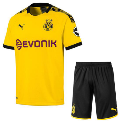 2019-20 Borussia Dortmund Home Soccer Jersey Kit (Shirt + Shorts)