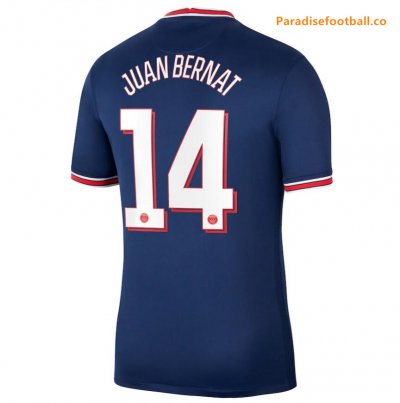 2021-22 Maillot PSG Domicile Cup Home Soccer Jersey Shirt Juan Bernat 14 printing