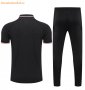 2021-22 Liverpool Black Polo Kits Shirt with Pants