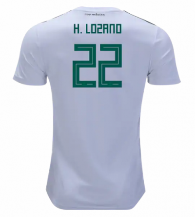 2018 World Cup Mexico Away Soccer Jersey Shirts Hirving Lozano #22