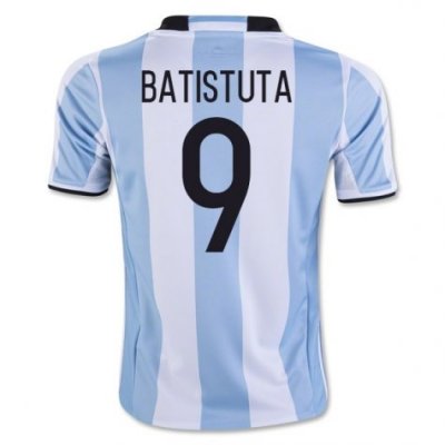 2016 Argentina Batistuta 9 Home Soccer Jersey