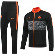 2020-21 Roma Black Training Kits Jacket with Trousers