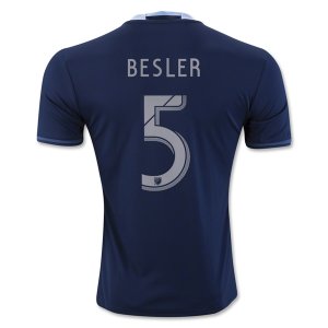2016-17 Sporting KC 5 BESLER Away Soccer Jersey