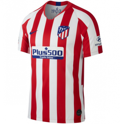 2019-20 Atletico Madrid Home Soccer Jersey Shirt