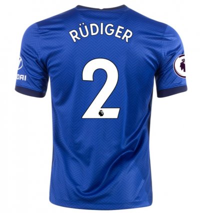 2020-21 Chelsea Home Soccer Jersey Shirt ANTONIO RÜDIGER #2