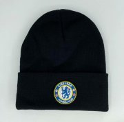 Chelsea Black Soccer Knitted Hat