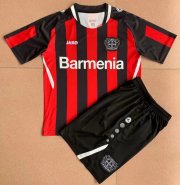 Kids 2021-22 Leverkusen Home Soccer Kits Shirt With Shorts
