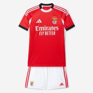 2025-26 Benfica Home Kids Soccer Kits Shirt With Shorts