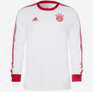 Bayern Munich Retro White Long Sleeve Soccer Jersey Shirt