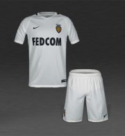 Kids AS Monaco 2016-17 Away Soccer Shirt With Shorts