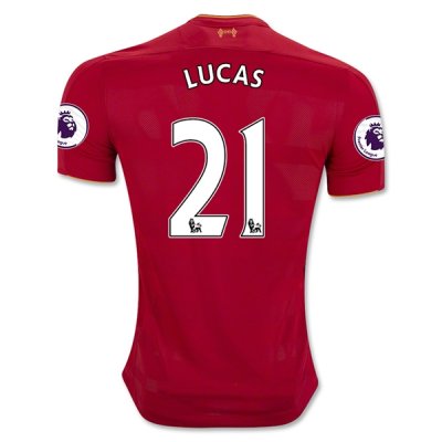 2016-17 Liverpool 21 LUCAS Home Soccer Jersey
