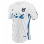 Player Version 2018-19 San Jose Earthquakes Away White Soccer Jersey Shirt