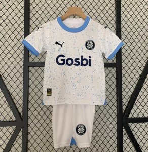2023-24 Girona Kids Away Soccer Kits Shirt With Shorts