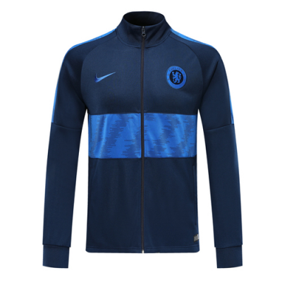 2019-20 Chelsea Navy&Blue High Neck Collar Training Jacket