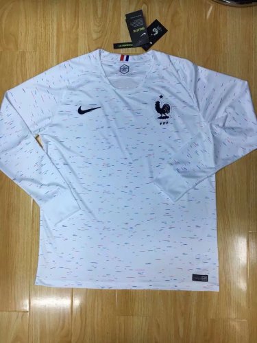 2018 World Cup France LS Away Soccer Jersey