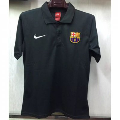 2017-18 Barcelona Black Polo Shirt