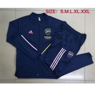 2020-21 Arsenal Dark Blue Training Jacket with Pants