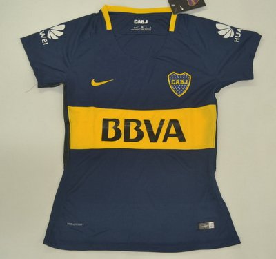 2017-18 Boca Juniors Home Women's Soccer Jersey