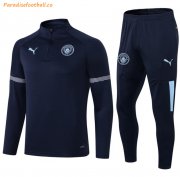 2021-22 Manchester City Royal Blue Training Kits Sweatshirt with Pants