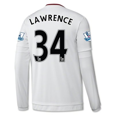 2015-16 Manchester United LAWRENCE 34 LS Away Soccer Jersey