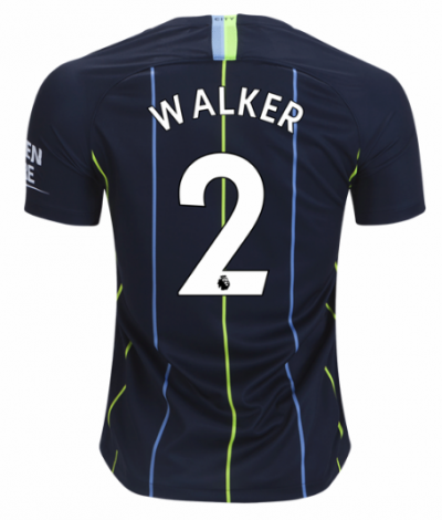 2018-19 Manchester City Away Soccer Jersey Shirt Kyle Walker #2