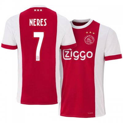 2017-18 Ajax #7 David Neres Home Soccer Jersey