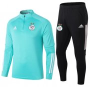 2020 Algeria Blue Training Kits Sweatshirt with Pants