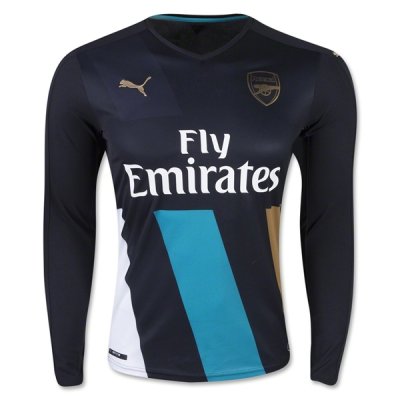 2015-16 Arsenal Third Soccer Jersey LS