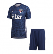 Kids Sao Paulo 2019-20 Green Goalkeeper Soccer Shirt With Shorts