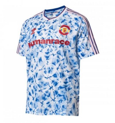 2020-21 Manchester United Human Race Blue Soccer Jersey Shirt