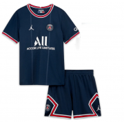 2021-22 PSG Kids Home Soccer Kits Shirt with Shorts