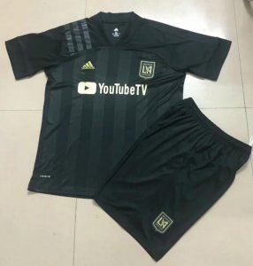 Kids Los Angeles FC 2020-21 Home Soccer Shirt With Shorts