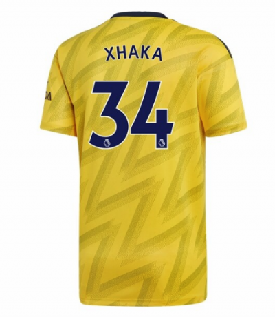 2019-20 Arsenal Away Soccer Jersey Shirt Granit Xhaka #34