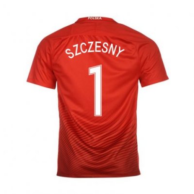 2016 Poland Szczesny 1 Away Soccer Jersey