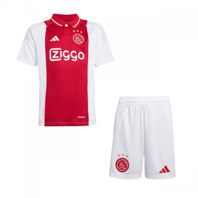 2024-25 Ajax Kids Home Soccer Kits Shirt With Shorts