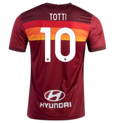 2020-21 AS Roma Home Soccer Jersey Shirt FRANCESCO TOTTI #10
