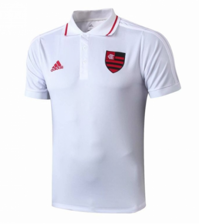 2019-20 Flamengo White Polo Shirt